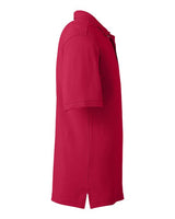 Harriton M200 Men's 6 oz. Ringspun Cotton Piqu Short-Sleeve Polo #color_RED