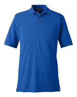 Harriton M200 Men's 6 oz. Ringspun Cotton Piqu Short-Sleeve Polo #color_TRUE ROYAL