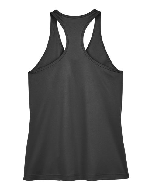Team 365 TT11WRC Ladies' Zone Performance Racerback Tank #color_BLACK