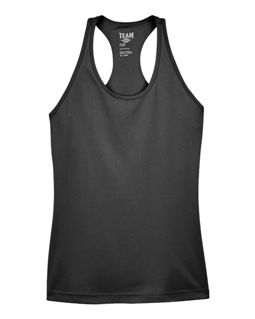 Team 365 TT11WRC Ladies' Zone Performance Racerback Tank #color_BLACK