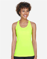 Team 365 TT11WRC Ladies' Zone Performance Racerback Tank #color_SAFETY YELLOW