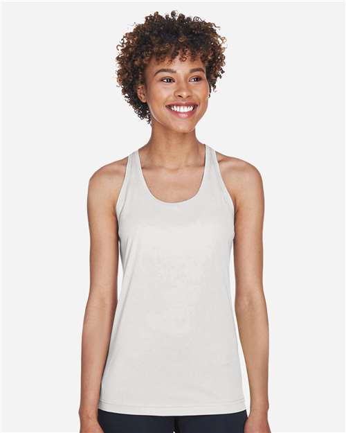 Team 365 TT11WRC Ladies' Zone Performance Racerback Tank #color_SPORT SILVER