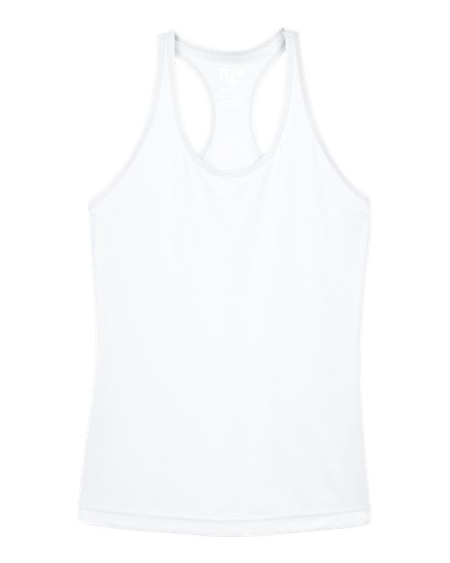 Team 365 TT11WRC Ladies' Zone Performance Racerback Tank #color_WHITE