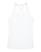 Team 365 TT11WRC Ladies' Zone Performance Racerback Tank #color_WHITE