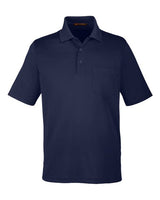 Harriton M348P Men's Advantage Snag Protection Plus IL Pocket Polo #color_DARK NAVY