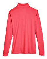 Team 365 TT31HW Ladies' Zone Sonic Heather Performance Quarter-Zip #color_SP RED HEATHER