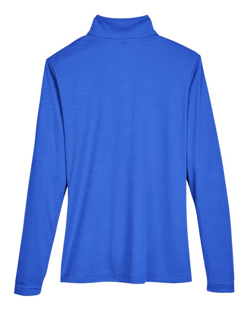 Team 365 TT31HW Ladies' Zone Sonic Heather Performance Quarter-Zip #color_SP ROYAL HEATHER