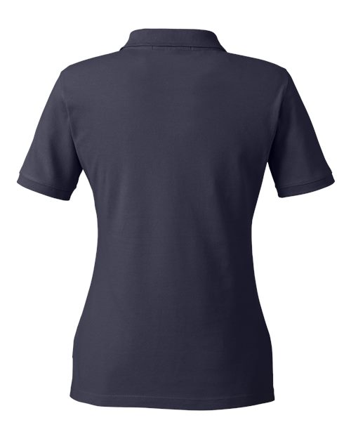 Harriton M200W Ladies' 6 oz. Ringspun Cotton Piqu Short-Sleeve Polo #color_NAVY
