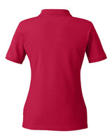 Harriton M200W Ladies' 6 oz. Ringspun Cotton Piqu Short-Sleeve Polo #color_RED