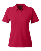 Harriton M200W Ladies' 6 oz. Ringspun Cotton Piqu Short-Sleeve Polo #color_RED