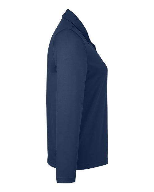 Team 365 TT51LW Ladies' Zone Performance Long Sleeve Polo #color_SPORT DARK NAVY