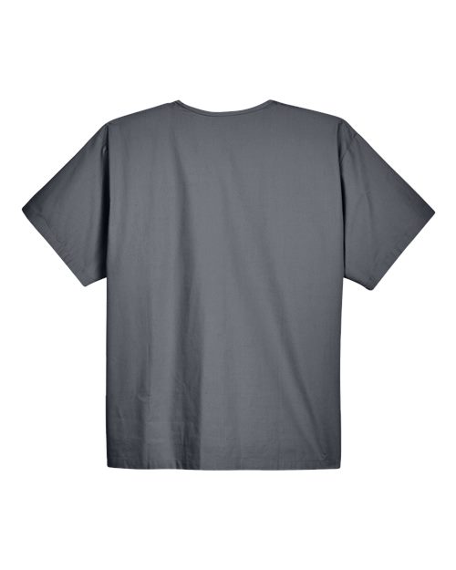 Harriton M897 Adult Restore 4.9 oz. Scrub Top #color_DARK CHARCOAL
