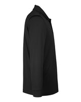 Harriton M348L Men's Advantage Snag Protection Plus IL Long Sleeve Polo #color_BLACK