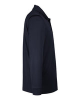 Harriton M348L Men's Advantage Snag Protection Plus IL Long Sleeve Polo #color_DARK NAVY