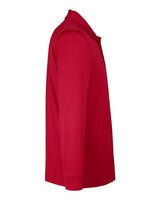 Harriton M348L Men's Advantage Snag Protection Plus IL Long Sleeve Polo #color_RED