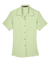 Harriton M570W Ladies' Bahama Cord CampShirt #color_GREEN MIST