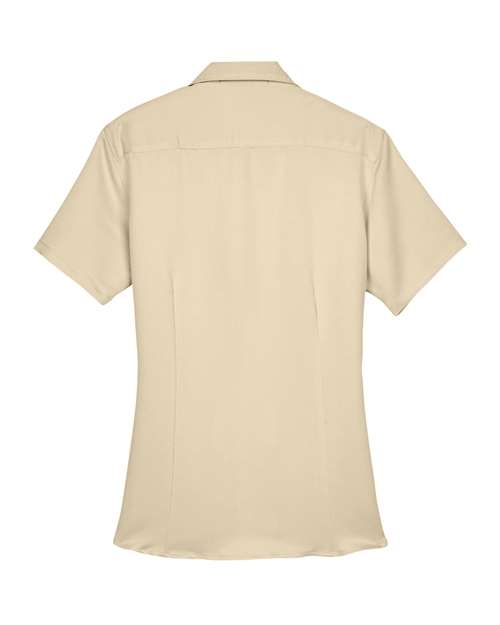 Harriton M570W Ladies' Bahama Cord CampShirt #color_SAND