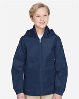 Team 365 TT73Y Youth Zone Protect Lightweight Jacket #color_SPORT DARK NAVY