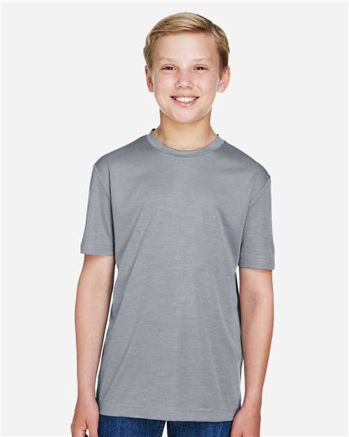 Team 365 TT11HY Youth Sonic Heather Performance T-Shirt #color_ATHLETIC HEATHER