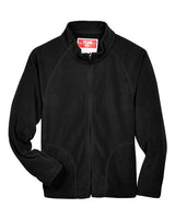 Team 365 TT90Y Youth Campus Microfleece Jacket #color_BLACK