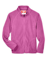 Team 365 TT90Y Youth Campus Microfleece Jacket #color_SPORT CHRTY PINK