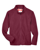 Team 365 TT90Y Youth Campus Microfleece Jacket #color_SPORT MAROON