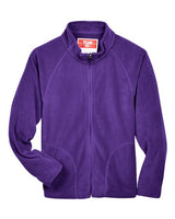 Team 365 TT90Y Youth Campus Microfleece Jacket #color_SPORT PURPLE