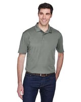 Harriton M354 Men's Micro-Piqu Polo #color_CHARCOAL