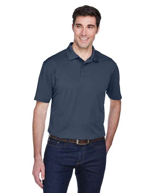 Harriton M354 Men's Micro-Piqu Polo #color_NAVY