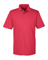 Harriton M354 Men's Micro-Piqu Polo #color_RED