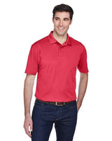 Harriton M354 Men's Micro-Piqu Polo #color_RED