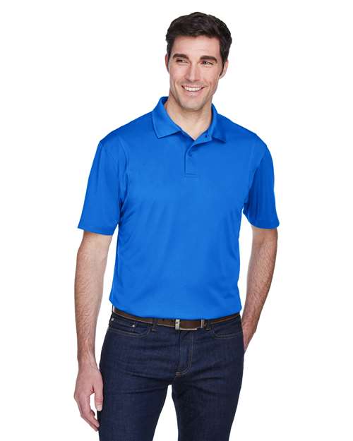 Harriton M354 Men's Micro-Piqu Polo #color_TRUE ROYAL
