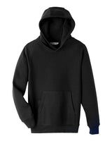 Team 365 TT96Y Youth Zone HydroSport Heavyweight Pullover Hooded Sweatshirt #color_BLACK
