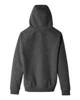 Team 365 TT96Y Youth Zone HydroSport Heavyweight Pullover Hooded Sweatshirt #color_DARK GREY HEATHR