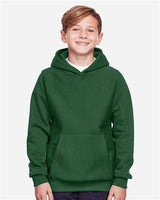 Team 365 TT96Y Youth Zone HydroSport Heavyweight Pullover Hooded Sweatshirt #color_SPORT DARK GREEN