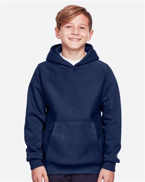 Team 365 TT96Y Youth Zone HydroSport Heavyweight Pullover Hooded Sweatshirt #color_SPORT DARK NAVY