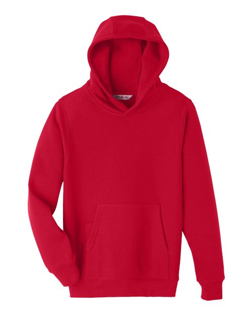 Team 365 TT96Y Youth Zone HydroSport Heavyweight Pullover Hooded Sweatshirt #color_SPORT RED