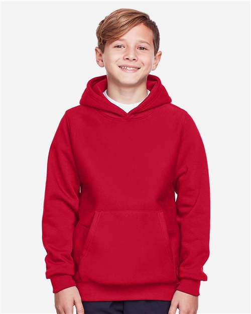 Team 365 TT96Y Youth Zone HydroSport Heavyweight Pullover Hooded Sweatshirt #color_SPORT RED