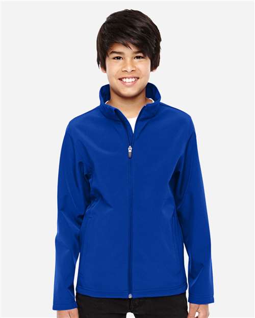 Team 365 TT80Y Youth Leader Soft Shell Jacket #color_SPORT ROYAL