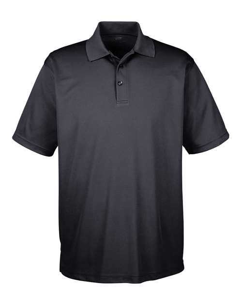 UltraClub 8210 Men's Cool & Dry MeshPiqu Polo #color_BLACK
