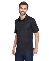 UltraClub 8210 Men's Cool & Dry MeshPiqu Polo #color_BLACK