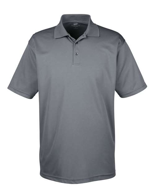 UltraClub 8210 Men's Cool & Dry MeshPiqu Polo #color_CHARCOAL