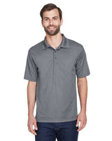 UltraClub 8210 Men's Cool & Dry MeshPiqu Polo #color_CHARCOAL