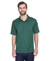 UltraClub 8210 Men's Cool & Dry MeshPiqu Polo #color_FOREST GREEN