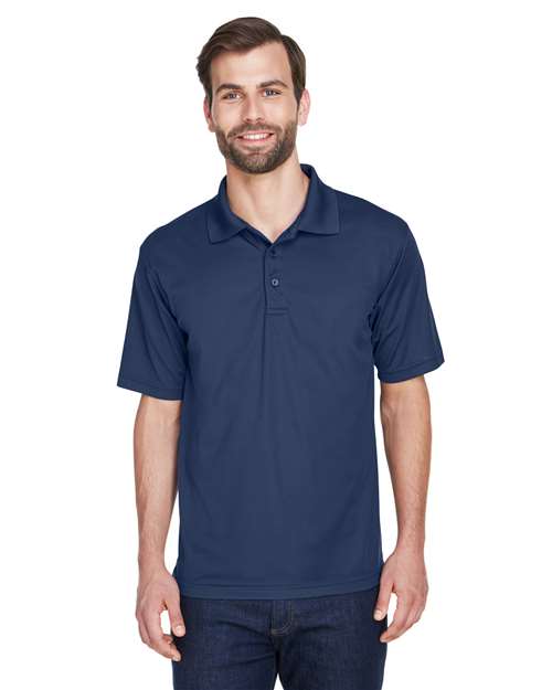 UltraClub 8210 Men's Cool & Dry MeshPiqu Polo #color_NAVY