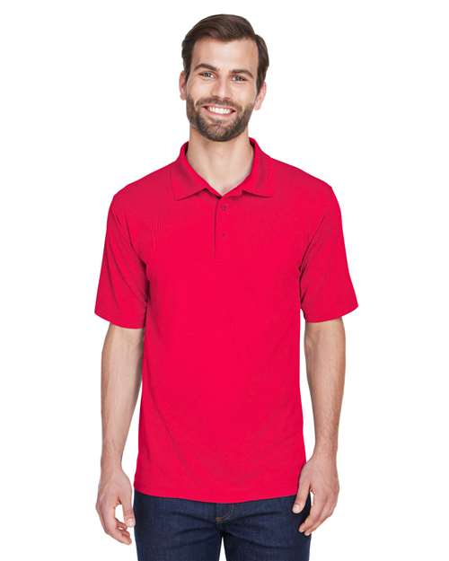 UltraClub 8210 Men's Cool & Dry MeshPiqu Polo #color_RED