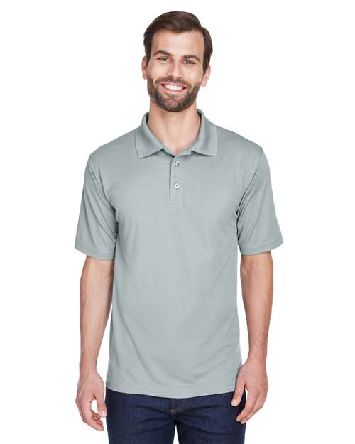 UltraClub 8210 Men's Cool & Dry MeshPiqu Polo #color_SILVER