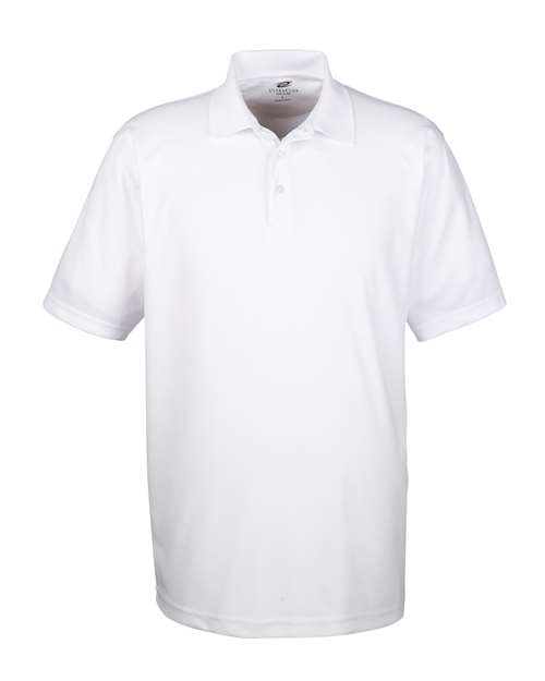 UltraClub 8210 Men's Cool & Dry MeshPiqu Polo #color_WHITE
