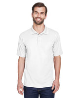 UltraClub 8210 Men's Cool & Dry MeshPiqu Polo #color_WHITE