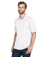 UltraClub 8210 Men's Cool & Dry MeshPiqu Polo #color_WHITE